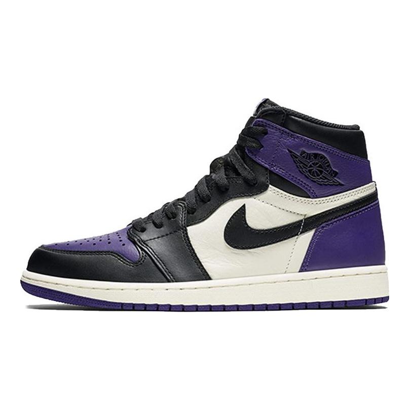Air Jordan 1 Retro High OG Court Purple Мужские кроссовки Парусно-черные 555088-501