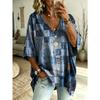Wide Half Sleeve Flowy Blouse