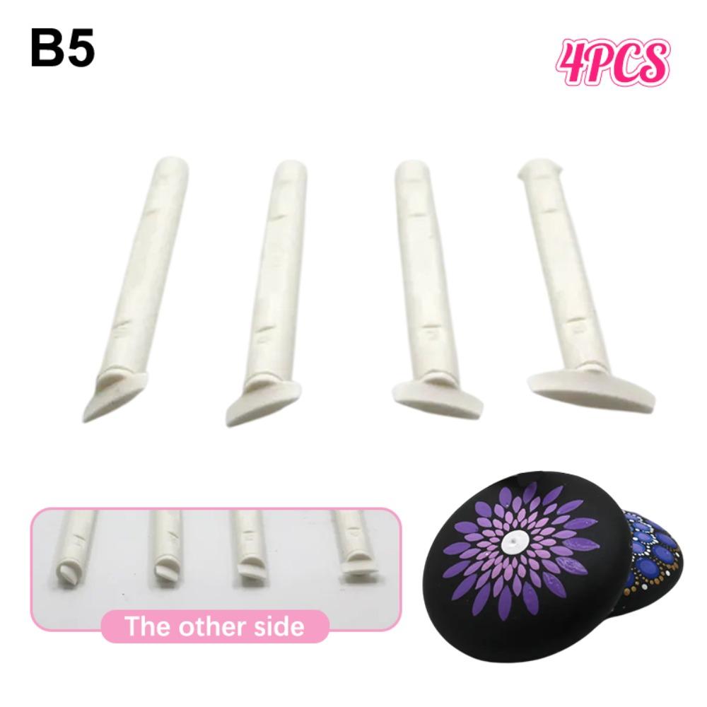 4pcs Moon Pattern Art Stamp Pen Reusable Dot Painting Pen New Embossing Tool for DIY Graffiti