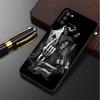 Black Case for Samsung Galaxy A52 A73 5G A33 A12 A53 A22 A13 4G A24 A14 A23 A54 A70 Soft Phone Cover Grim Reaper Skull Skeleton