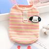 Одежда для питомцев Кошачий жилет в полоску Тедди Щенок Собачья одежда с кожаным кольцом Весна Лето