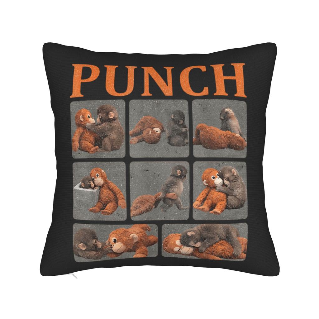 Monkey Punch Pillow Case Cute Funny Pillow Cover Design Pillowcases For Sofa Car Home Decor