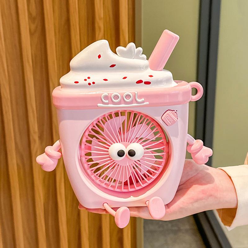 High-Value Cute Ice Cream Style USB Portable Fan – Handheld & Desktop Gift