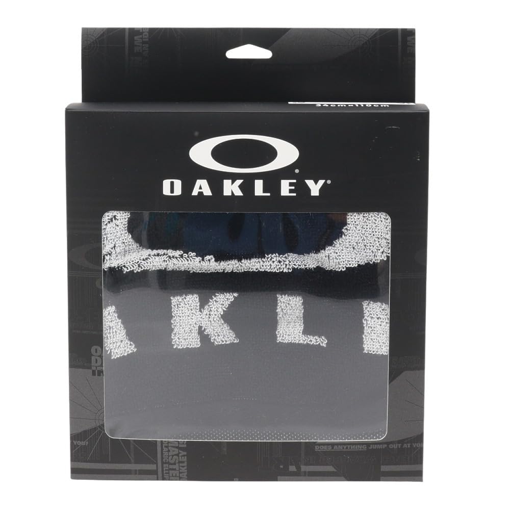 Oakley FOS902418 ESSENTIAL TOWEL One Size 110 02EU BLACKOUT Tennis 2.0 Golf, Sports, Running, Yoga,