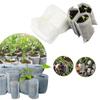 100pc Biodegradable Nursery Bag Non-Woven Plant Nursery Bag for Vegetable Transplant Flower Seed Breeding Home Garden Supply