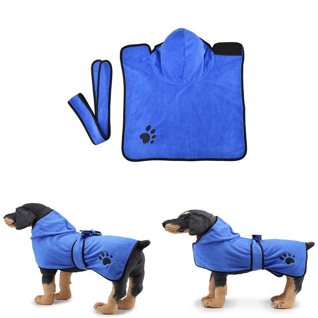 New Pet Dog Bath Towel for Small Medium Large Dog Bathrobe Cloth Microfiber Super Absorbent Pet Drying Towel Soft Dog Towel