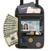 Нейлоновая дорожная сумка для паспорта с RFID-блокировкой, противокражная, с регулируемым шейным ремешком, держателем для карт, водоотталкивающая