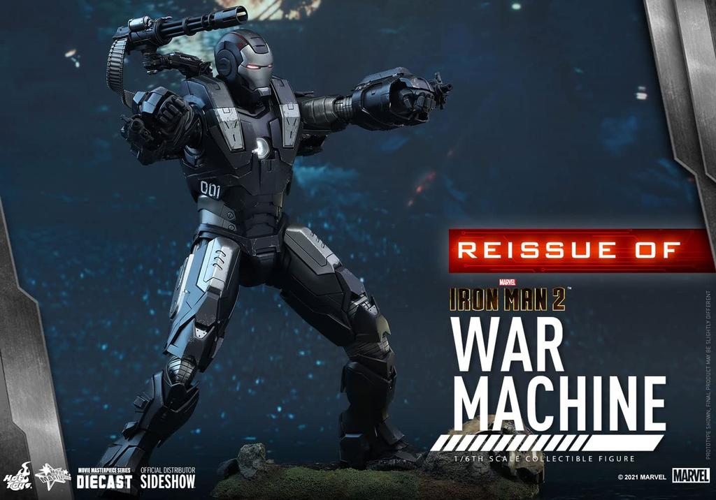 Movie Masterpiece DIECAST Железный человек 2 Военная машина Масштабная фигурка Серебристый [Переиздание] 1/6