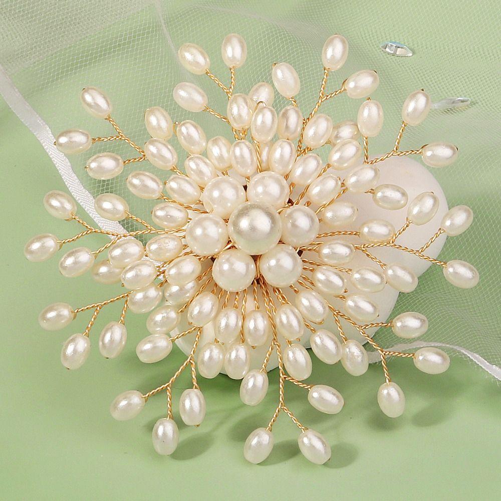 Korean Style Pearls Badge Exquisite Luxury Sense Brooch Jewelry Accessories Suit Collar Pin Daily