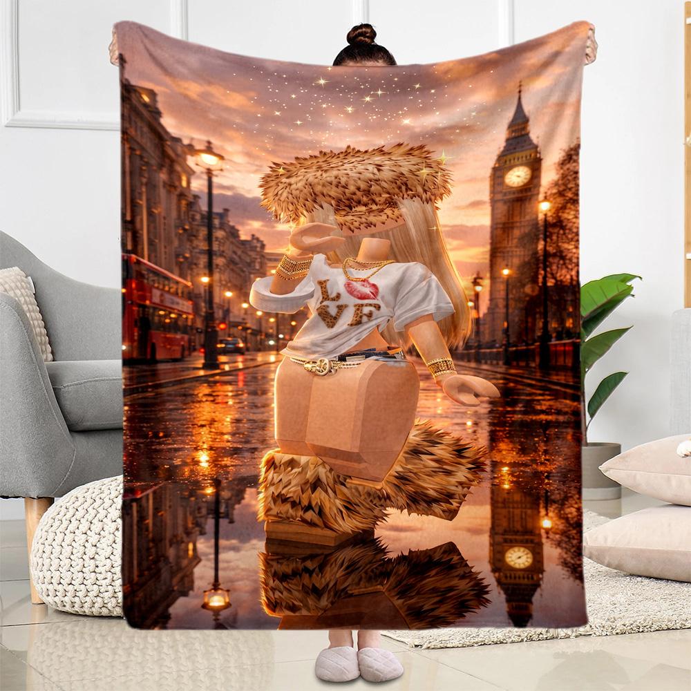 Roblox 298 Blanket Durable Comfort Great for Sofa Office Chair Office for All Seasons Stylish Decor Best Holiday Gift for Friends Family