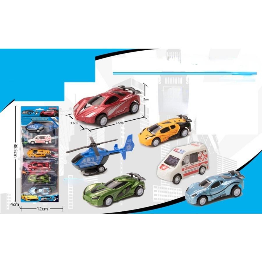6 шт./1 компл., модель автомобиля, игрушка, пожарная машина, самолет, полицейская инженерная модель для мальчиков, Рождественский подарок, литой под давлением 1/64, игрушечный автомобиль с откатным механизмом
