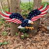 Metal Wrought Iron Garden Outdoor Decoration Metal Ground Insert Eagle Crafts Courtyard Garden Statue