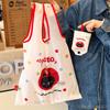 Reusable Eco-Friendly Bag Kawaii Cartoon Handbag Tote Bag Foldable Shopping Bag  Men