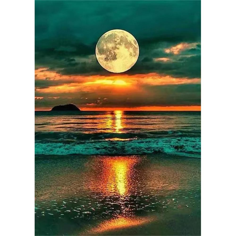 Новая 5D алмазная картина «Дерево» Полная круглая мозаика Пейзаж Цветочная вышивка - Алмазная картина, вышивка крестом