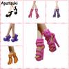 1 пара модной обуви для кукол Monster High, туфли на высоком каблуке для куклы Demon Monster, сандалии, ботинки для кукол Monster 1/6