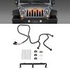 YMT Pre-Runner LED Grille Light Bar Kit for 2007-2018 Jeep Wrangler JK 2-Door/Unlimited 4-Door (JK), Plug & Play Waterproof