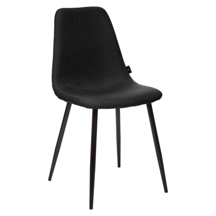 Chaise style Vintage pieds métal noir "Nathalia" Atmosphera