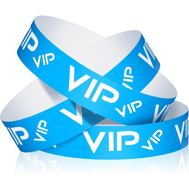 Teling 500 шт. VIP Пластиковые браслеты-браслеты Вечеринка для мероприятий VIP Браслеты Пластиковые браслеты Водонепроницаемые браслеты на руку для