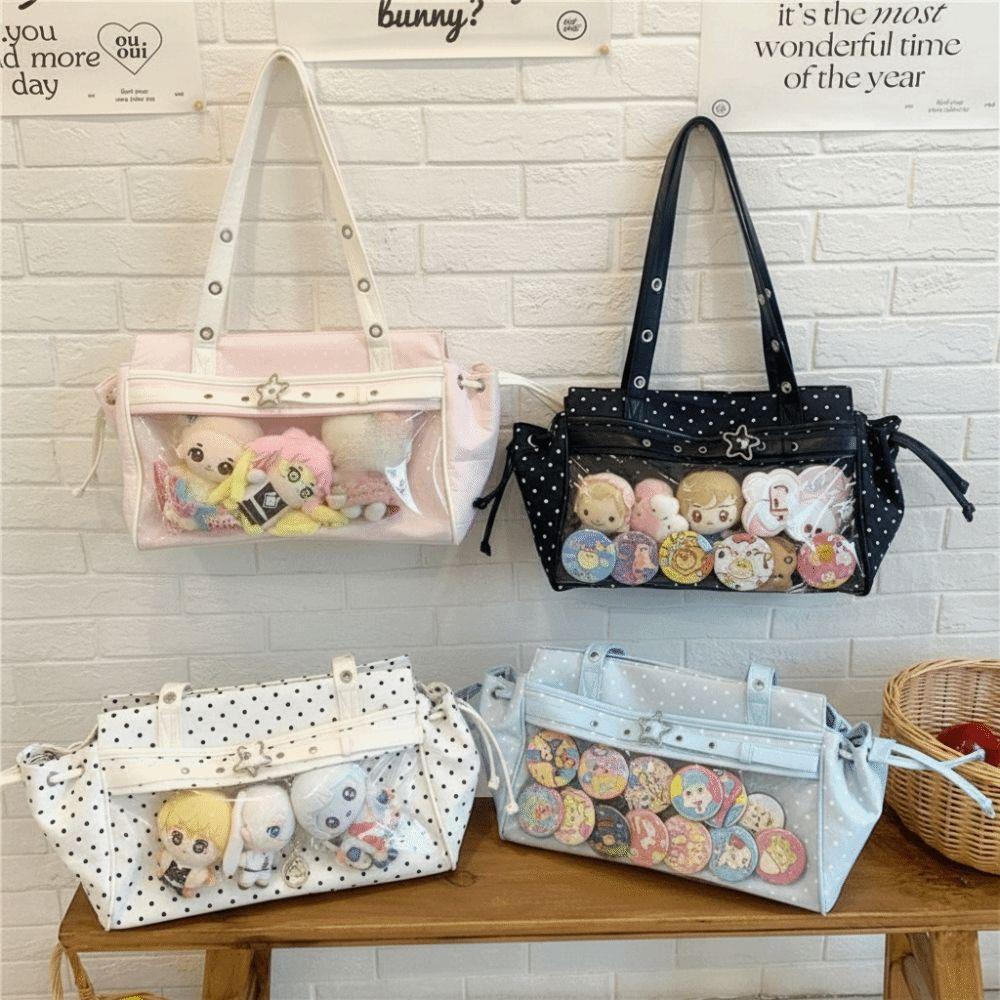 Harajuku Ulzzang Ita Bag Star Anime Tote Bag Creative Polka Dot Itabag Girl