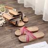 Fashion Retro Women's Home Cotton-Linen Slippers