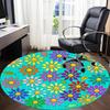 1pc Flower Mandala Chair Carpet for Office, Non-slip, Soft and Durable Office Rug, Perfect for Office yy260131089