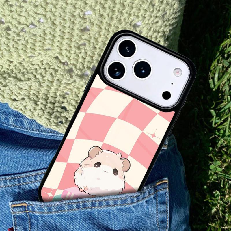 Чехол для телефона с рисунком хомяка Совместим с для IPhone 17air 16e 15 14 13 12 11Pro Max 17 Air