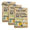 Interactive Crinkle Toys for Indoor Outdoor Play Newspaper Dog Toy, Oxford Fabric Washable Chew Toy with Engaging Sensory Natural Paper, Portable