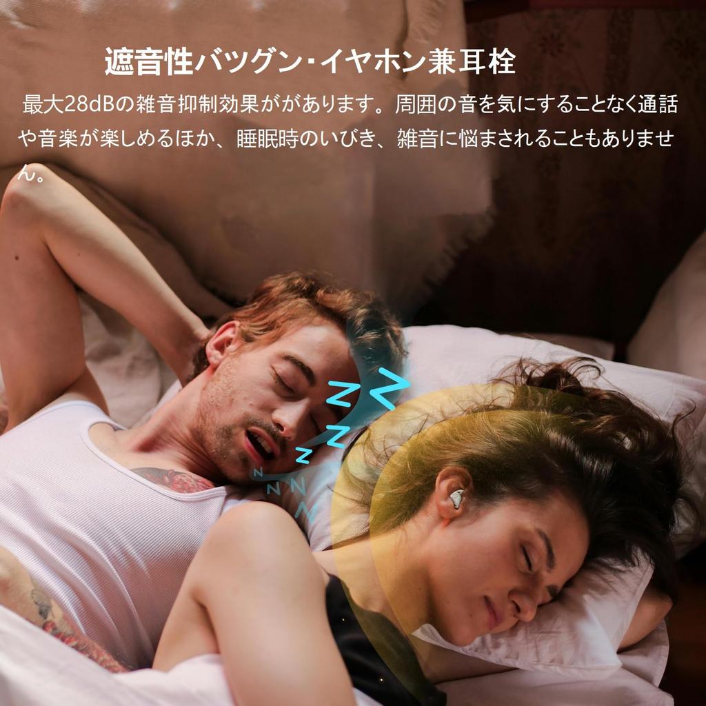 Eppfun Sleeping Wireless Bluetooth Improvement Earphones While Noise Cancellation Up To Lightweight High Sound Left and Right Separated Compatible