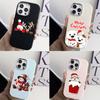 N101 Merry Christmas Art Soft Phone Cases for Samsung S24 S23 Plus A15 A12 A35 A54 A50 Infinix Hot 40i Tecno Plating Frame Camera Protector Back Cover