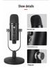 USB Condenser Microphone with Noise Reduction for Voice Recording and Live Broadcasts
