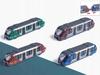 Tramwaj Napęd Wagon Tramwajowy 18 Cm Modern Nowoczesny Możliwość Łączenia