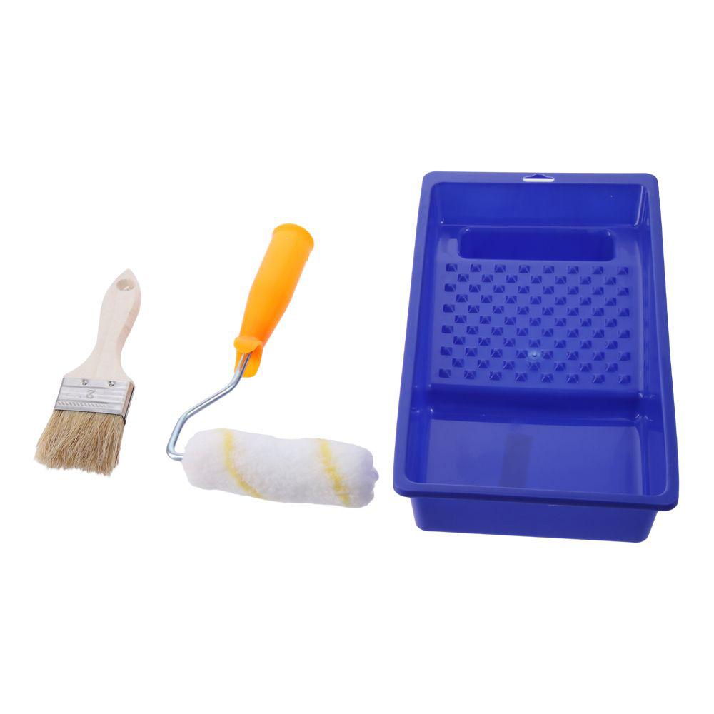 30.5*15*4.5cm Short Nap Roller Covers Polyester Paint Brush 7-PK Paint Roller Set Cabinet