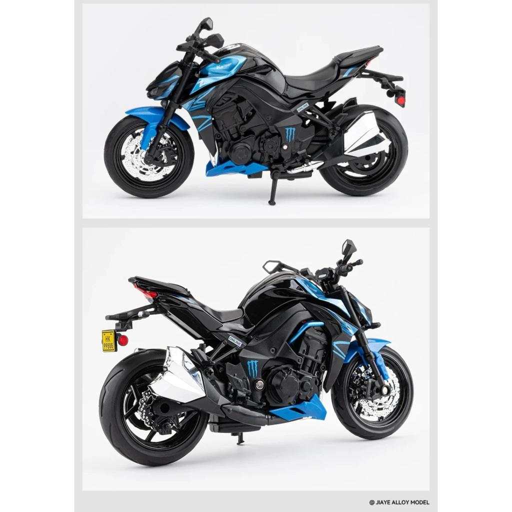 1/12 Kawasakis Ninja Z1000 Сплав Модель Спортивного Мотоцикла Литые Металлические Игрушки Модель Мотоцикла для Уличных Гонок Звук Свет Детский Подарок