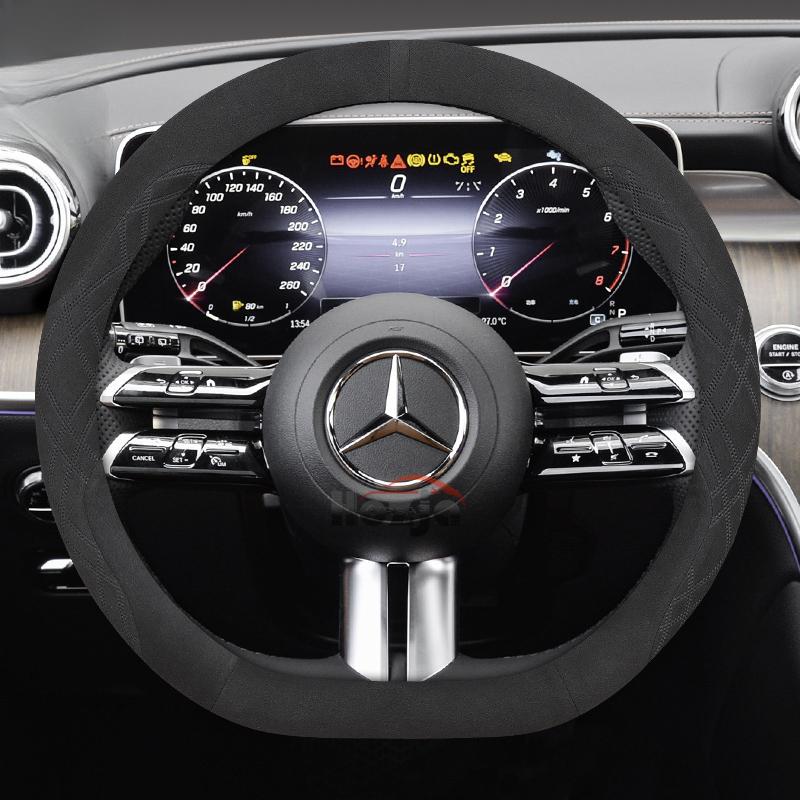 Suede Car Steering Wheel Cover for Mercedes Benz E GLC CLE CLA CLS C B A T GLA SLC 260 200 300 400 220 350 250 180 Accessories BG1
