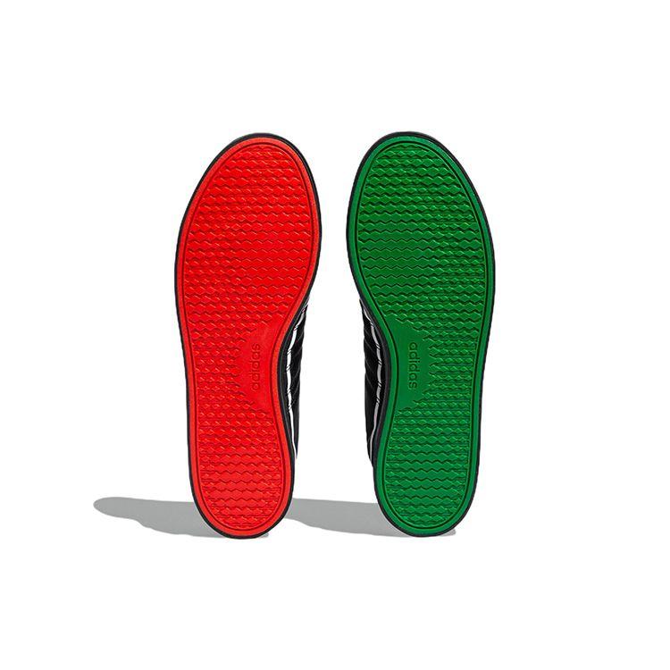 Adidas Neo Bravada Fabric Leather Comfortable Low-Top Casual Sneakers Unisex Sneakers Black White HP9682