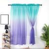 2Pcs Gradient Color Polyester Sheer Curtain Window Bedroom Drape Home
