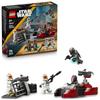 Игрушка LEGO Star Wars Битва за Мандалор Battle Pack, Подарок на День Рождения, Развивающие Конструкторы, Космические Роботы, Возраст 6, 7, 8, 9, для Мальчиков и Девочек