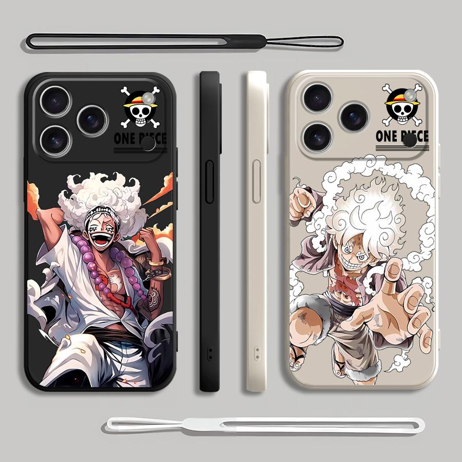 Мультяшный Чехол для Телефона Милый One Piece для Apple iPhone 17 Pro Max 11 7 8 XS XR 12 Plus 16 Air 15 13 Mini