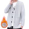 Autumn Japanese Style Long Japanese Style Large Winter Clothes Gray [Metakey] Men's Clothes, Cardigan, Cardigan, Sleeve, Men's, Plain, Sweater, Haori,