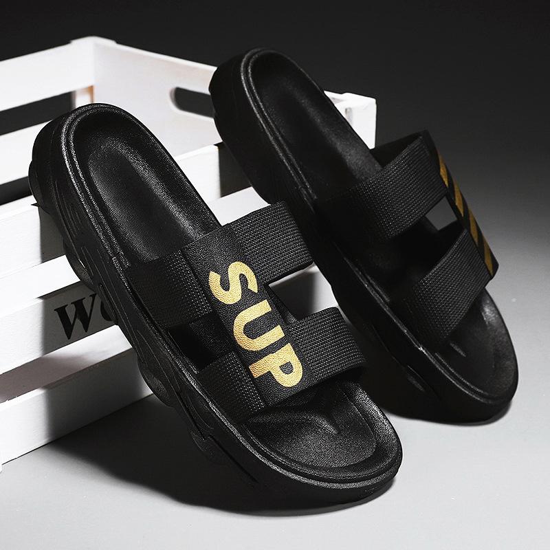 Летние новые модные мужские шлепанцы для улицы и отдыха, пляжные шлепанцы на мягкой подошве с нескользящей подошвой для мужчин