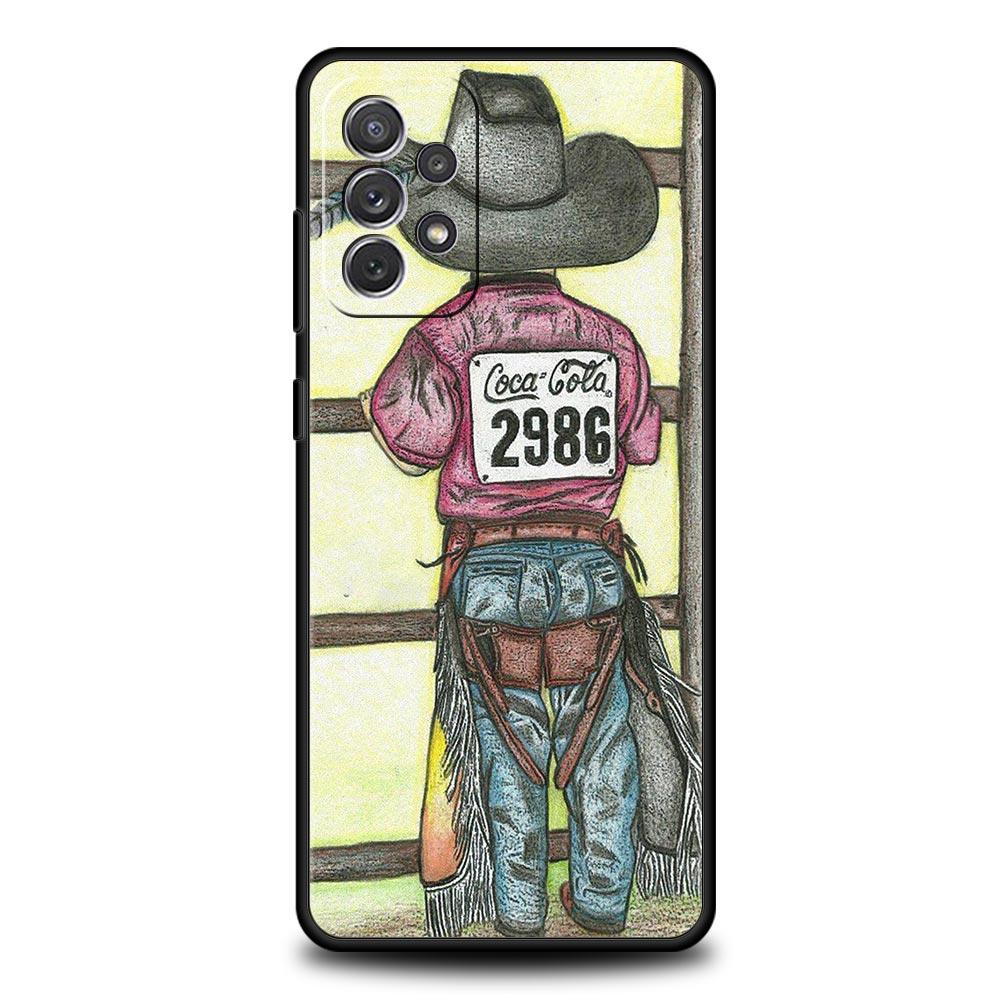 Phone Case for Samsung Galaxy A13 A15 A17 A07 A21S A22 A23 A25 A31 A73 A32 A52 A52S A41 5G Soft TPU Shell Cowboy Fundas Capa Bag