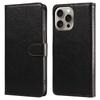 For iPhone 15 Pro Leather Case Litchi Texture RFID Blocking Wallet Stand Phone Cover