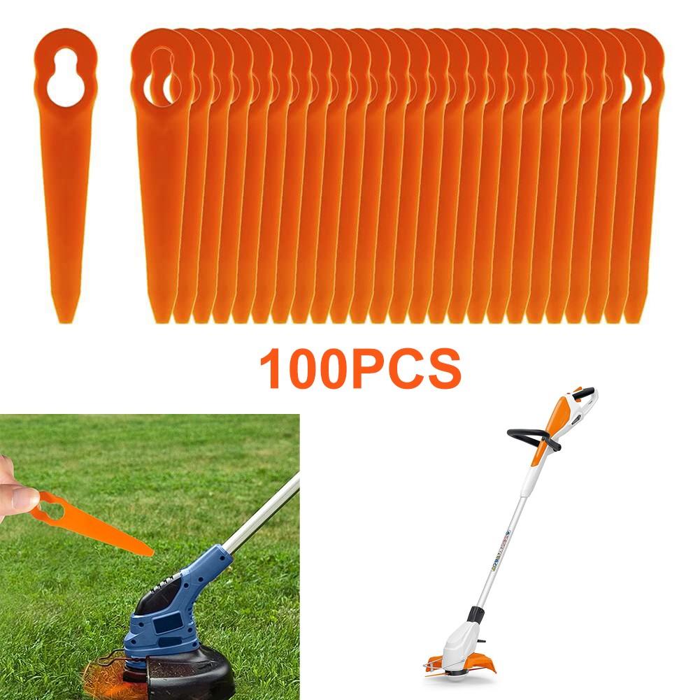 100 шт. сменных пластиковых лезвий, совместимых с STIHL Polycut 2-2 Polycut 3-2