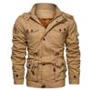 New Style Washed Jacket Men's Winter Hooded Plus Velvet Large Size Men's Casual Jacket