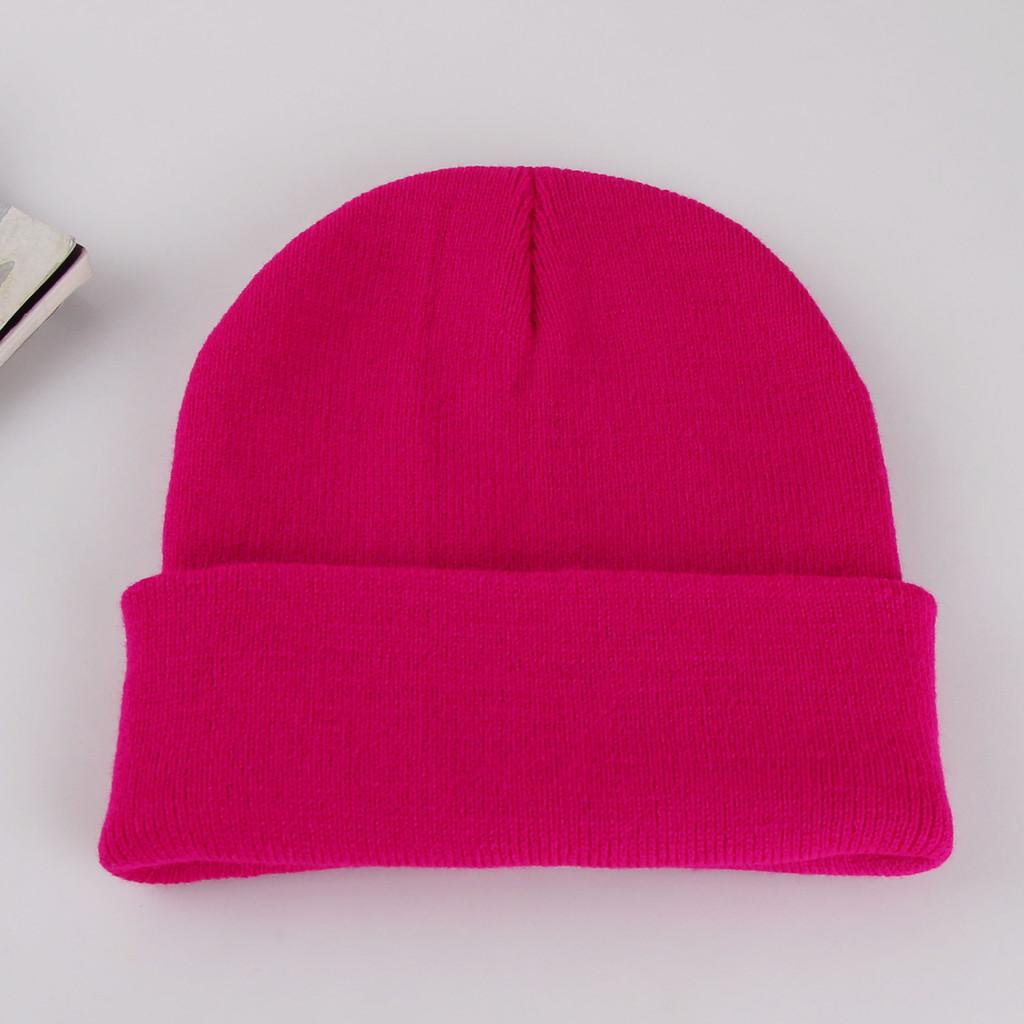 Knit Hat For Adults Winter Warmth Windproof Acrylic Cap For Casual Use
