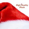 Unisex Christmas Santa Hat Extra Large And Thick New Year Party Beanie Contrast Color Elastic Thick Plush Decor Santa Cosplay Adult Holiday Headgear