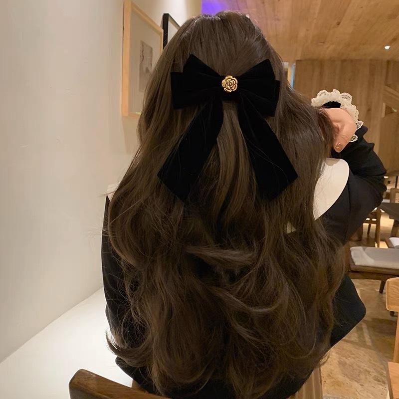 1 шт., новая корейская модная заколка для волос с бантом, однотонная элегантная заколка для волос, головные уборы, аксессуары для волос для девочек и детей