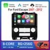 9 '' Car Video Multimedia Player DSP Stereo for Ford Escape 2007 - 2012 Carplay Android OS WiFi GPS 4G Bluetooth Split Screen