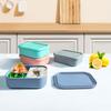 Lunch Box Food Box Meal Box 800ML Food Storage Box Silicone Texture Food Storage Containers for School and Office