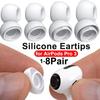 1-8 пар ушных вкладышей для Airpods Pro 3/Air Pods Pro3 с отверстием для шумоподавления Нескользящие Мягкие Силиконовые Сменные Ушные Вкладыши XS/S/M/L